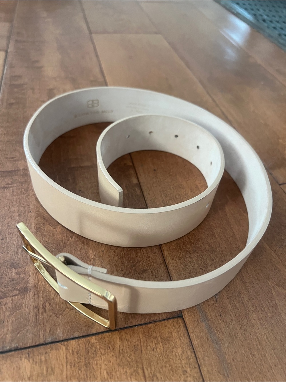 B-Low the Belt Light Brown Mills Leather Belt with Gold Buckle - Picture 6 of 8